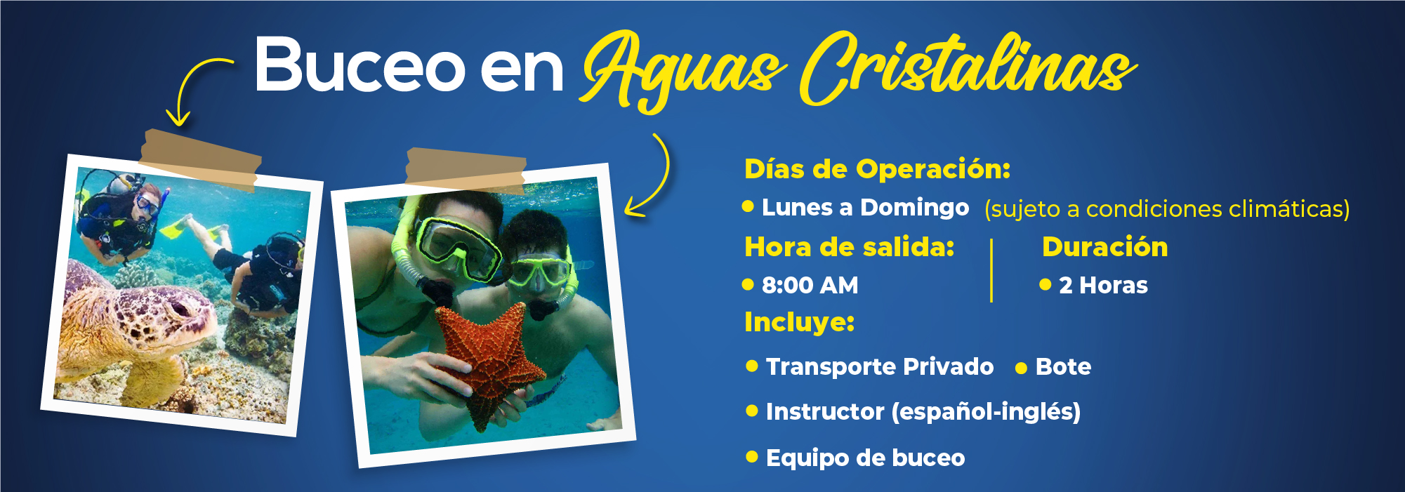 Buceo en Aguas Cristalinas